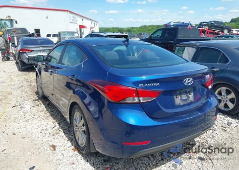 2015 Hyundai Elantra Se from USA, damaged, VIN 5NPDH4AE7FH592603